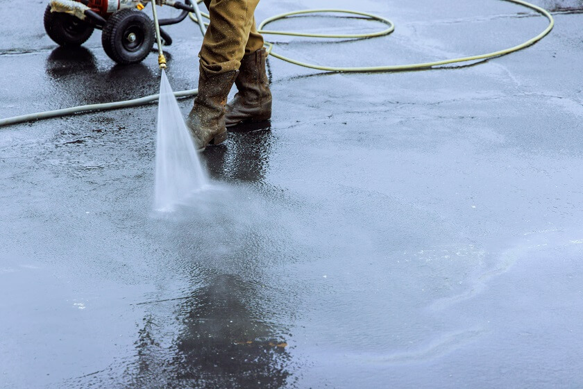 using-pressurized-water-to-clean Considerations to Note in Pressure Washing Parking Lots